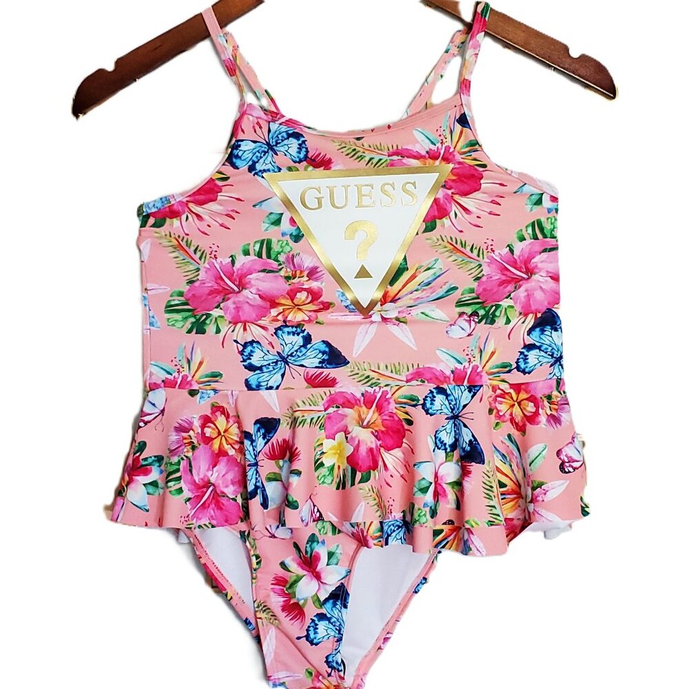 Guess Triangle Logo Two Piece Tankini Swim Suit